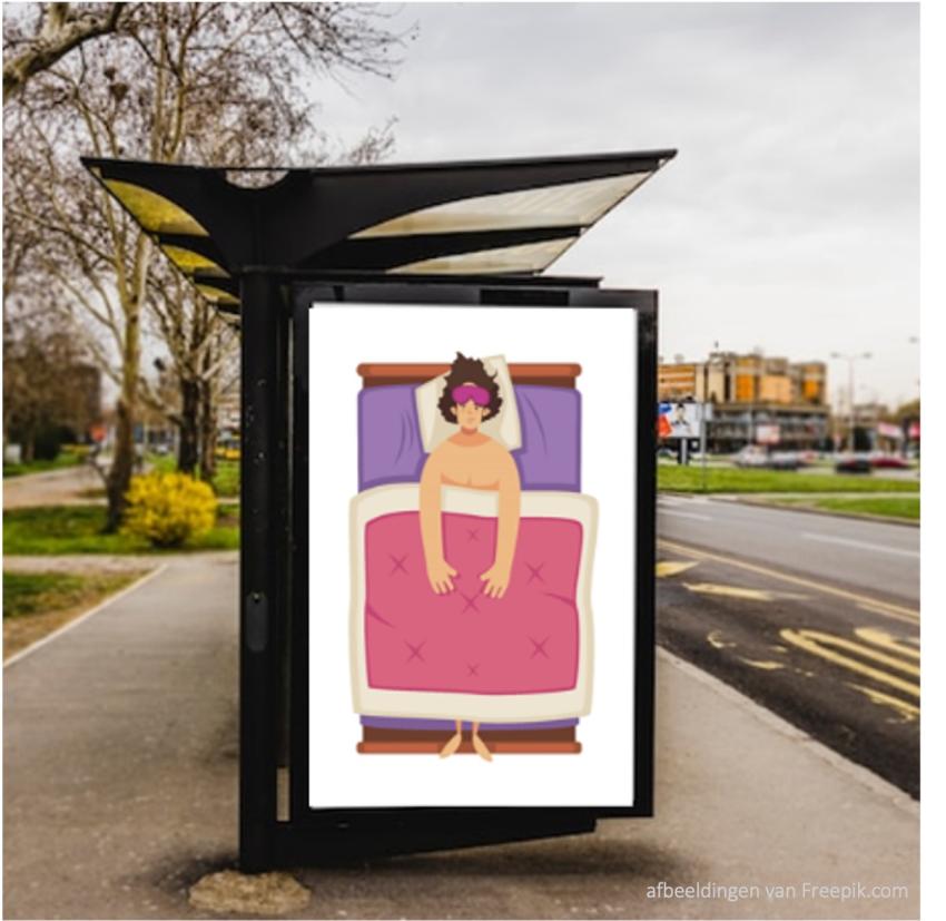 Bus advertentie beter slapen